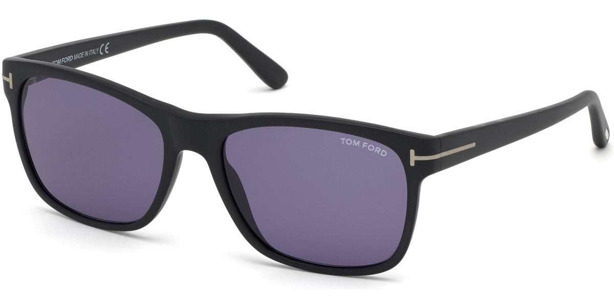 Tom Ford® FT0698 Giulio FT0698 Giulio 02V 59 - 02V - Matte Black/ Blue Smoke Lenses Sunglasses