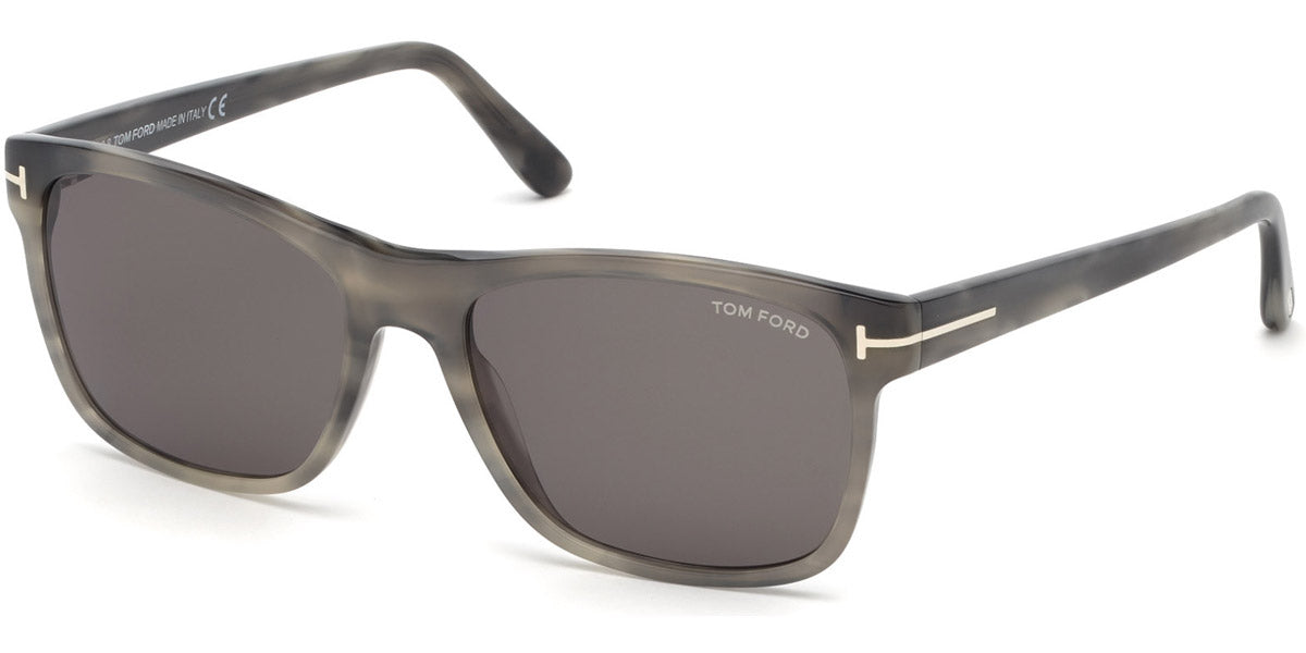 Tom Ford® FT0698 Giulio FT0698 Giulio 47N 59 - Shiny Mixed Gray Havana Sunglasses