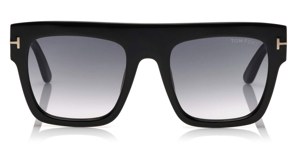 Tom Ford® FT0847 Renee FT0847 Renee 01B 52 - 01B - Shiny Black / Gradient Smoke Lenses Sunglasses
