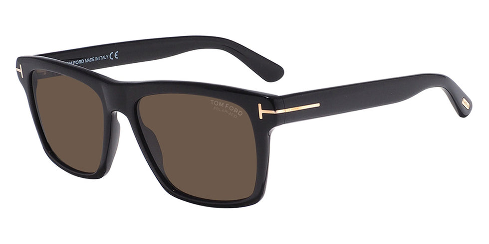 Tom Ford® FT0906 Buckley-02 FT0906 Buckley-02 53N 56 - 53N - Shiny Medium Blonde Havana / Green Lenses Sunglasses