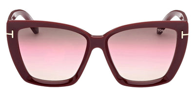 Tom Ford® FT0920 Scarlet-02 FT0920 Scarlet-02 69F 57 - 69F - Shiny Burgundy / Gradient Brown, Pink, & Sand Lenses Sunglasses