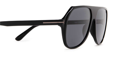 Tom Ford® FT0934-N Hayes FT0934-N Hayes 01A 59 - 01A - Shiny Black/ Smoke Glasses Sunglasses