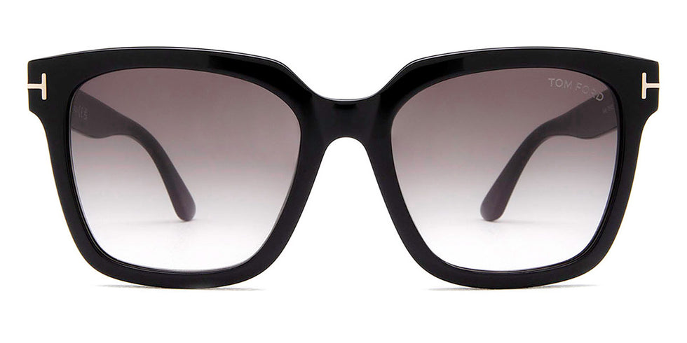 Tom Ford® FT0952 Selby FT0952 Selby 01B 55 - 01B - Shiny Black / Gradient Smoke-To-Pink Lenses Sunglasses