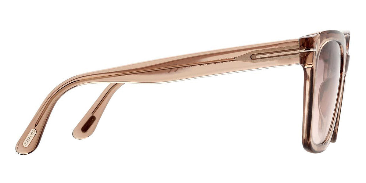 Tom Ford® FT0952 Selby FT0952 Selby 45G 55 - 45G - Shiny Rose Champagne / Gradient Brown-To-Sand Lenses W. Gold Flash Sunglasses