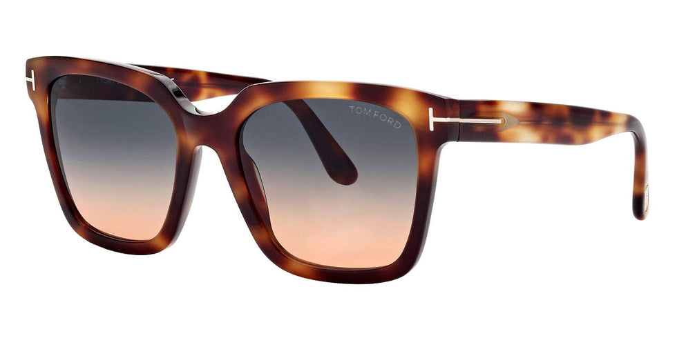 Tom Ford® FT0952 Selby FT0952 Selby 53P 55 - 53P - Shiny Medium Blonde Havana / Gradient Blue-To-Orange Lenses Sunglasses