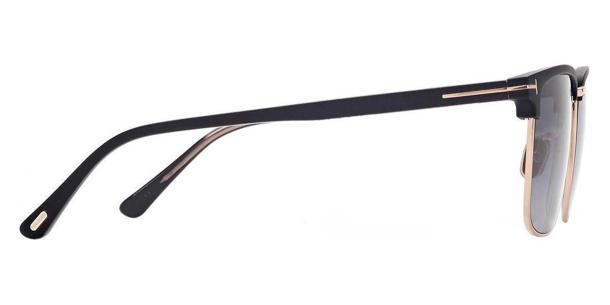 Tom Ford® FT0997-H Hudson-02 FT0997-H Hudson-02 02D 55 - 02D - Shiny Rose Gold, t" Logo / Polarized Gradient Smoke Lenses" Sunglasses