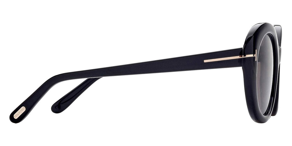 Tom Ford® FT1009 Lily-02 FT1009 Lily-02 01A 55 - 01A - Shiny Black, t" Logo / Smoke Lenses" Sunglasses