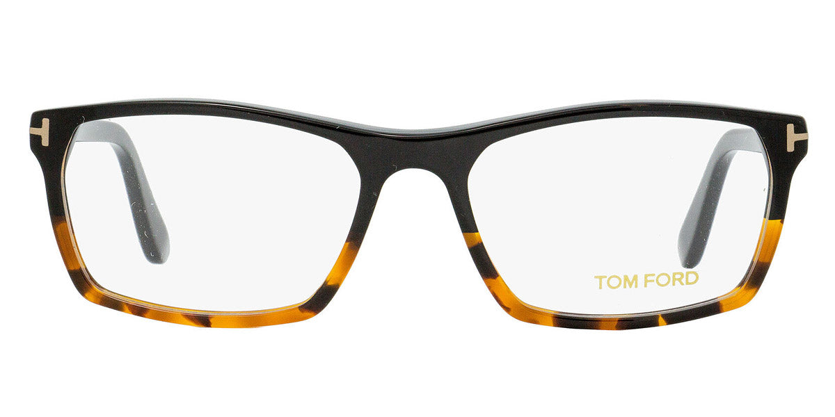 Tom Ford® FT5295 FT5295 056 56 - Shiny Black To Vintage Havana/Blue Eyeglasses