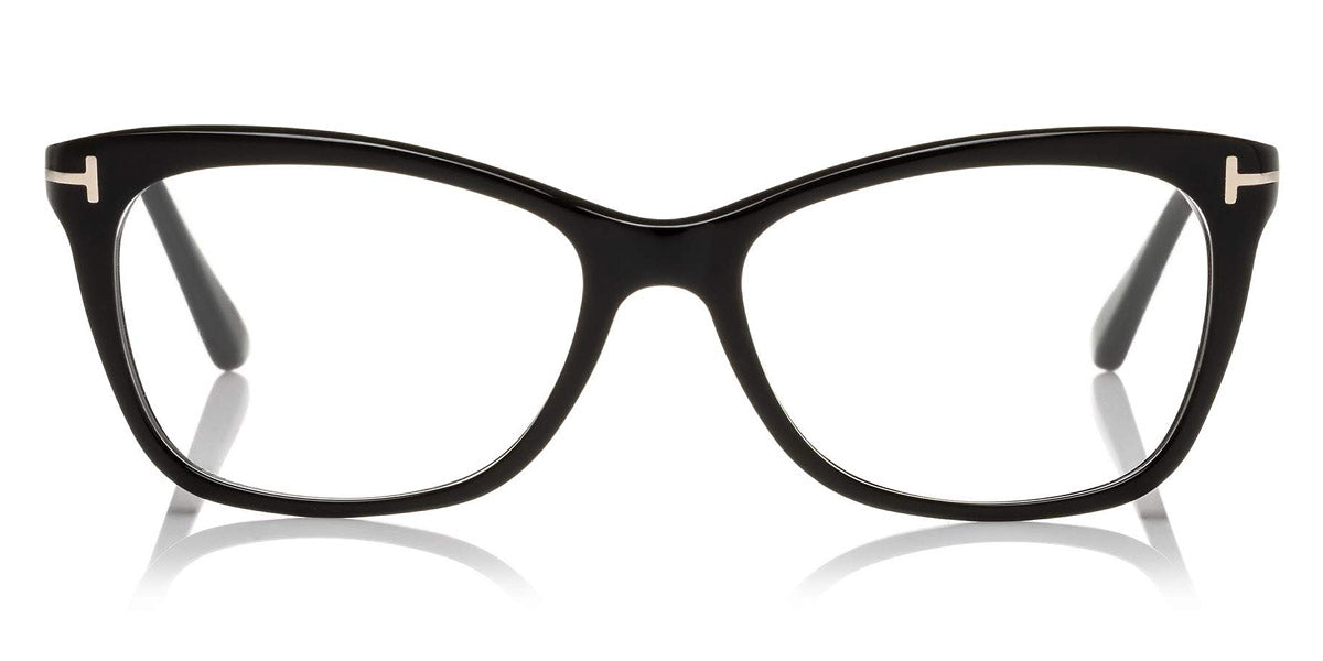 Tom Ford® FT5353 FT5353 050 54 - 050 - Shiny Transparent Brown, White-Brown Horn Tips, Brushed Rose Gold Eyeglasses