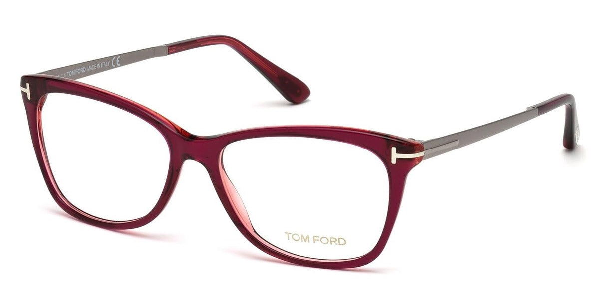 Tom Ford® FT5353 FT5353 001 52 - 001 - Shiny Black, Shiny Brushed Rose Gold Eyeglasses