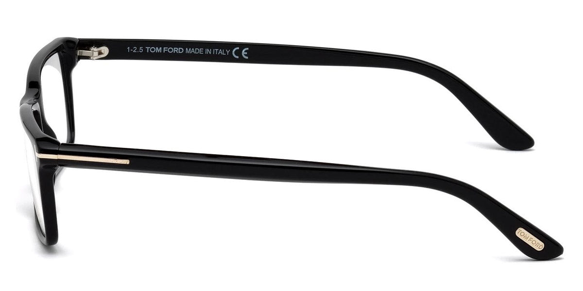 Tom Ford® FT5408 FT5408 001 56 - 001 - Shiny Black, Shiny Rose Gold t" Logo" Eyeglasses