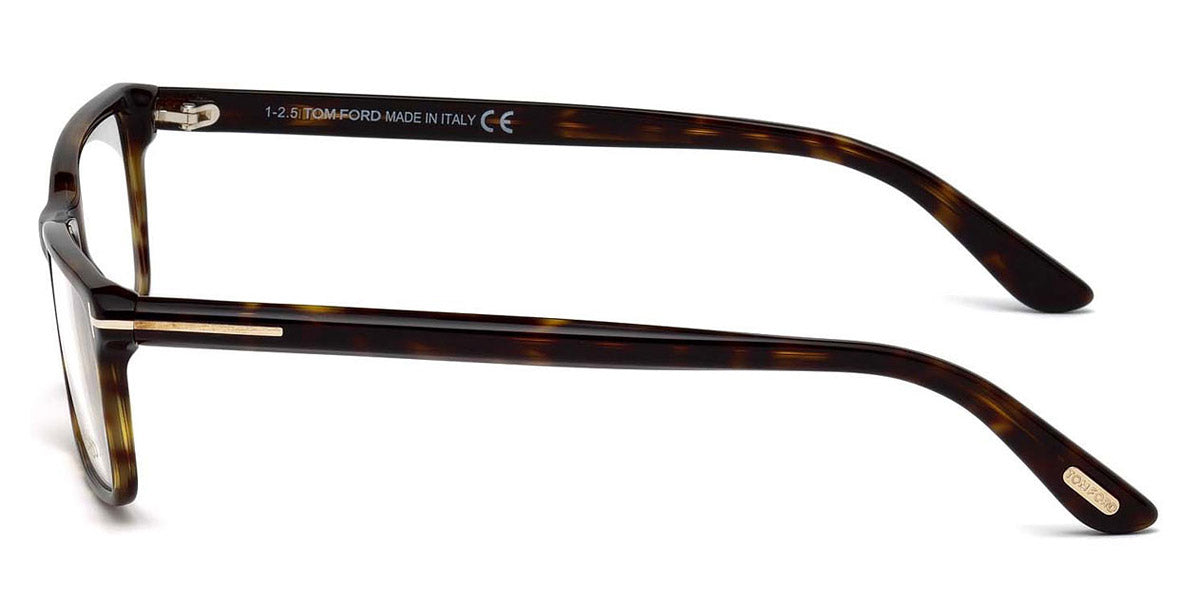 Tom Ford® FT5408 FT5408 052 56 - 052 - Shiny Classic Dark Havana, Shiny Rose Gold t" Logo" Eyeglasses