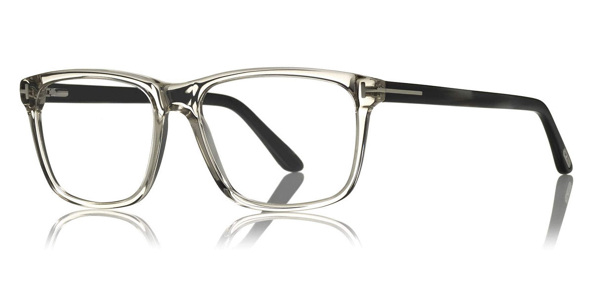 Tom Ford® FT5479-B FT5479-B 020 56 - 020 - Transp. Grey W. Grey Striped Blue Horn Temples/ Blue Block Lenses Eyeglasses