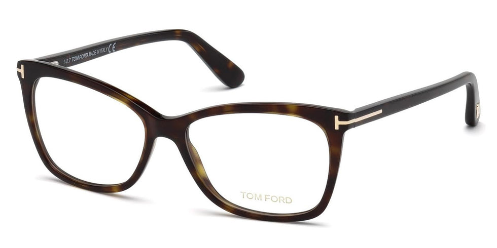 Tom Ford® FT5514 FT5514 052 54 - 052 - Shiny Classic Dark Havana Eyeglasses