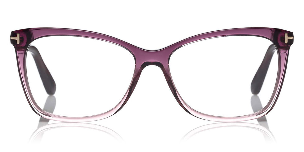 Tom Ford® FT5514 FT5514 083 54 - 083 - Grad. Transp. Dark-To-Light Violet Front, Transp. Dark Violet Temples Eyeglasses