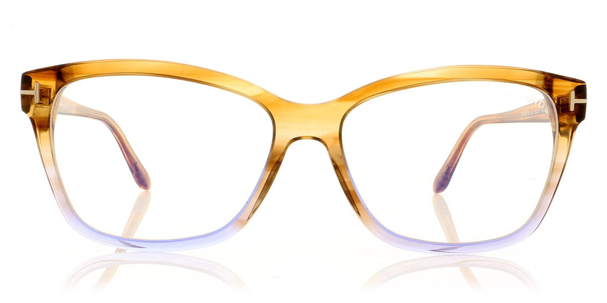 Tom Ford® FT5597-F-B FT5597-F-B 052 54 - Shiny Classic Dark Havana Eyeglasses