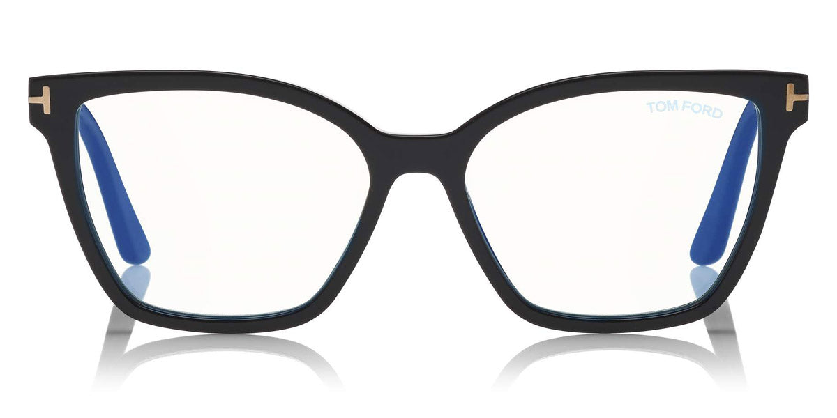 Tom Ford® FT5641-B FT5641-B 001 53 - 001 - Black, Blue Block/ Clips: Black & Smoke, Pink Havana & Rose Flash Eyeglasses