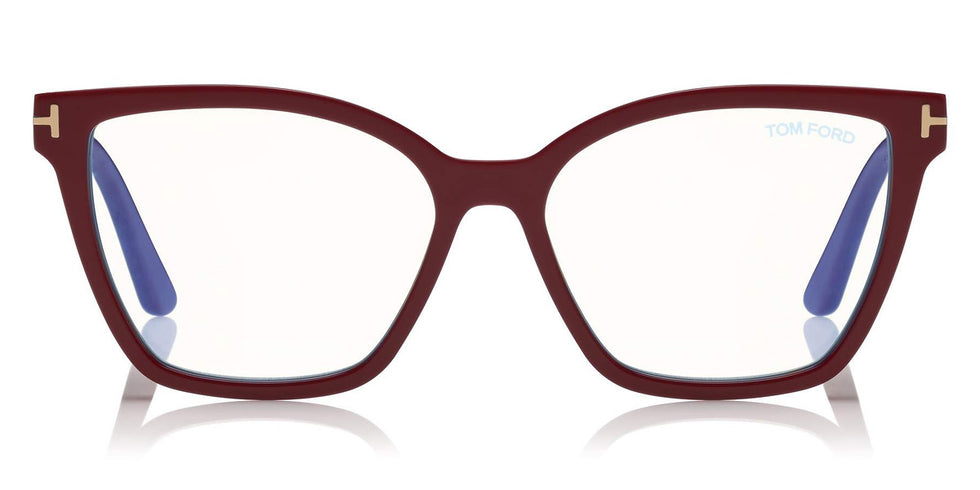 Tom Ford® FT5641-B FT5641-B 075 53 - 075 - Fuchsia, Blue Block/ Clips: Red Havana & L. Brown, Black & Grad. Smoke Eyeglasses