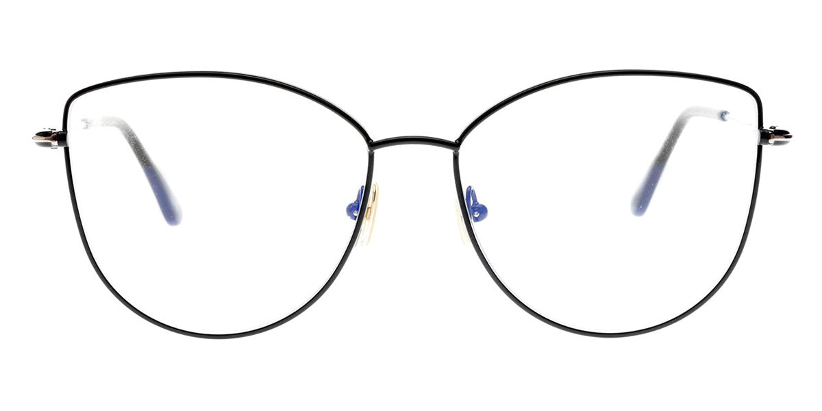 Tom Ford® FT5667-B FT5667-B 001 55 - 001 - Shiny Black/ Blue Block Lenses Eyeglasses