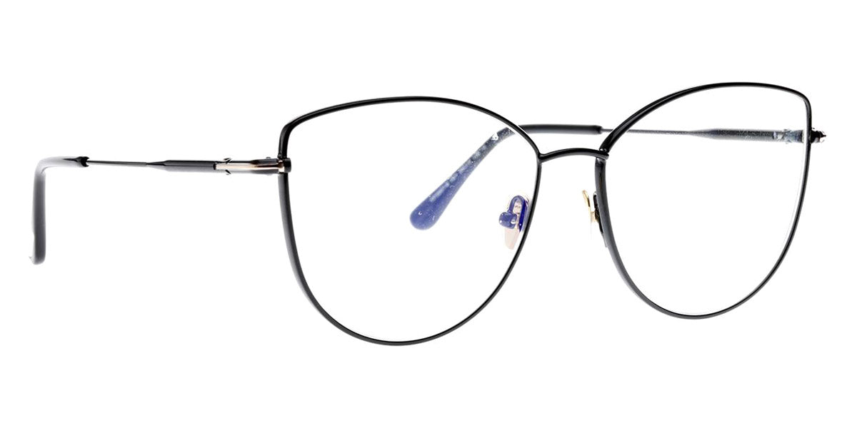 Tom Ford® FT5667-B FT5667-B 001 55 - 001 - Shiny Black/ Blue Block Lenses Eyeglasses