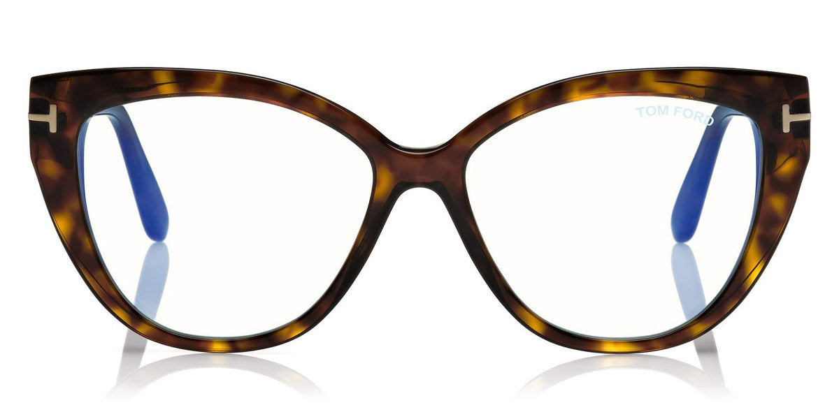 Tom Ford® FT5673-B FT5673-B 052 54 - Shiny Classic Dark Havana/Blue Eyeglasses