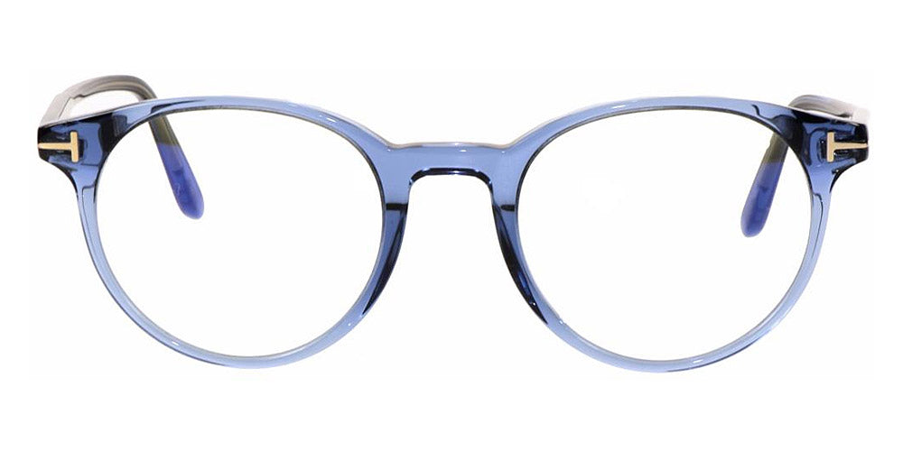 Tom Ford® FT5695-B FT5695-B 090 47 - 090 - Shiny Transparent Blue / Blue Block Lenses Eyeglasses