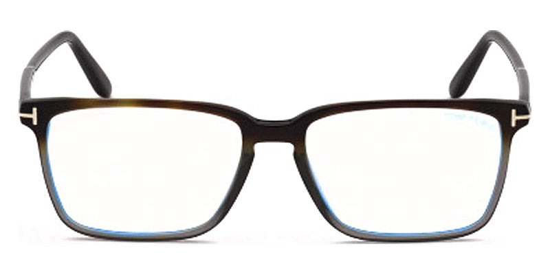 Tom Ford® FT5696-B FT5696-B 052 56 - 052 - Shiny Classic Dark Havana / Blue Block Lenses Eyeglasses