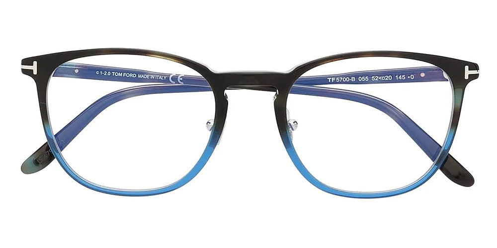 Tom Ford® FT5700-B FT5700-B 054 52 - Shiny Burgundy Eyeglasses