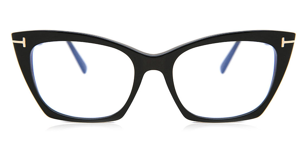Tom Ford® FT5709-B FT5709-B 001 54 - 001 - Shiny Black / Blue Block Lenses Eyeglasses