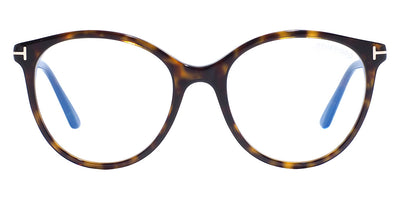 Tom Ford® FT5742-B FT5742-B 052 53 - Shiny Classic Dark Havana/T Logo Eyeglasses