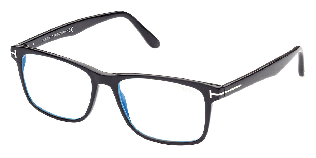 Tom Ford® FT5752-F-B FT5752-F-B 001 55 - 001 - Shiny Black Eyeglasses