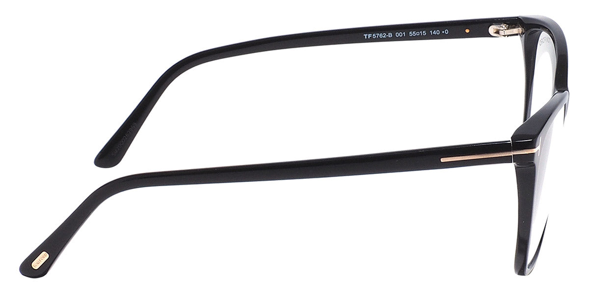 Tom Ford® FT5762-B FT5762-B 001 55 - 001 - Shiny Rose Champagne, t" Logo / Blue Block Lenses" Eyeglasses