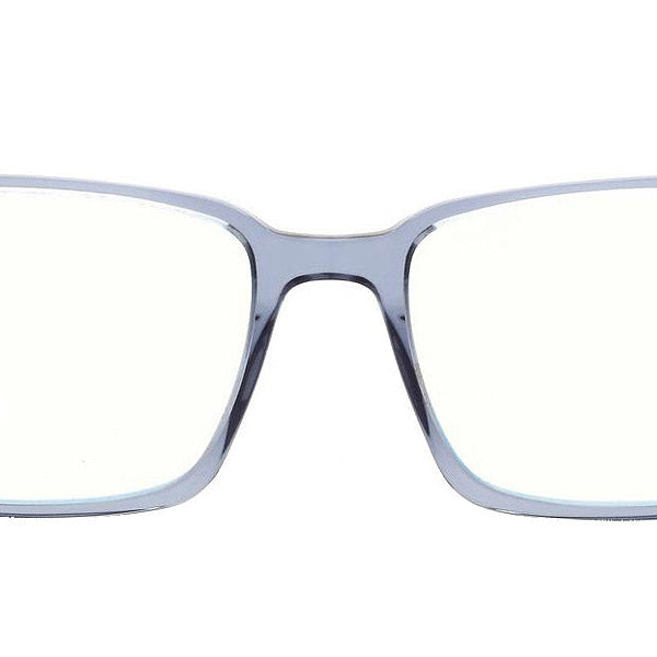 Tom Ford® FT5802-B FT5802-B 020 55 - 020 - Shiny Transp. Grey, Vintage Grey Havana, t" Logo / Blue Block Lenses" Eyeglasses