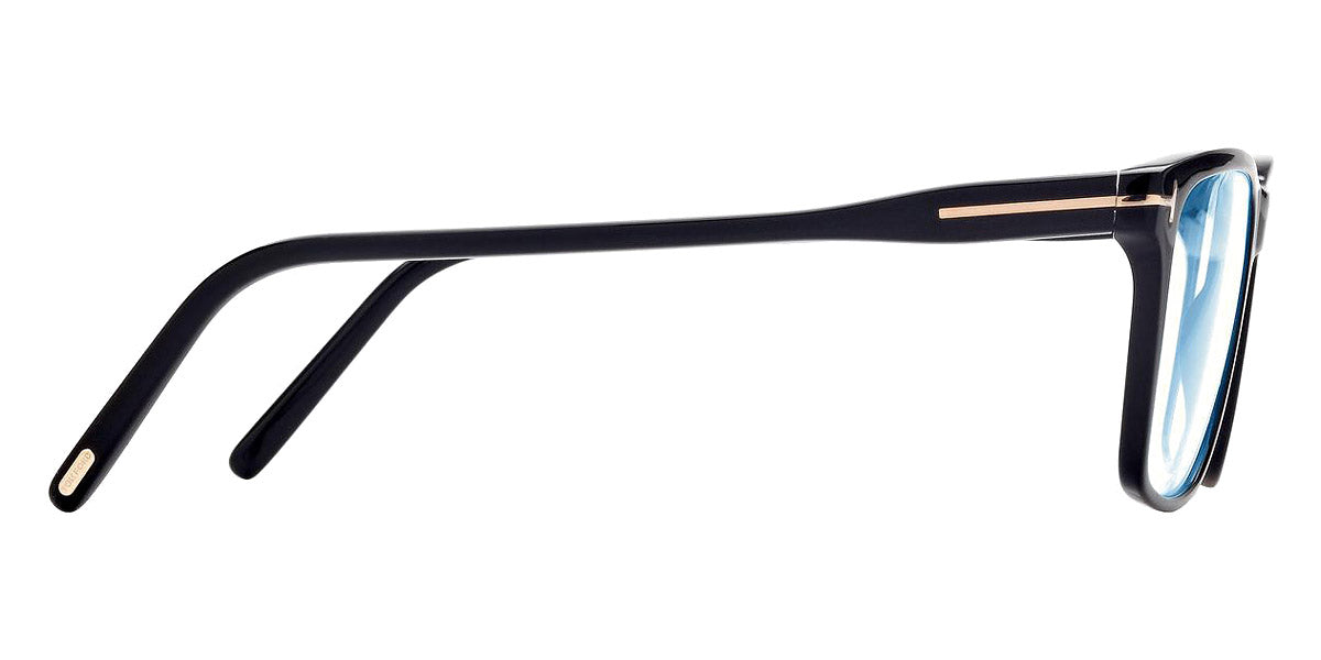 Tom Ford® FT5817-B FT5817-B 053 56 - 053 - Shiny Blonde Havana, t" Logo / Blue Block Lenses" Eyeglasses