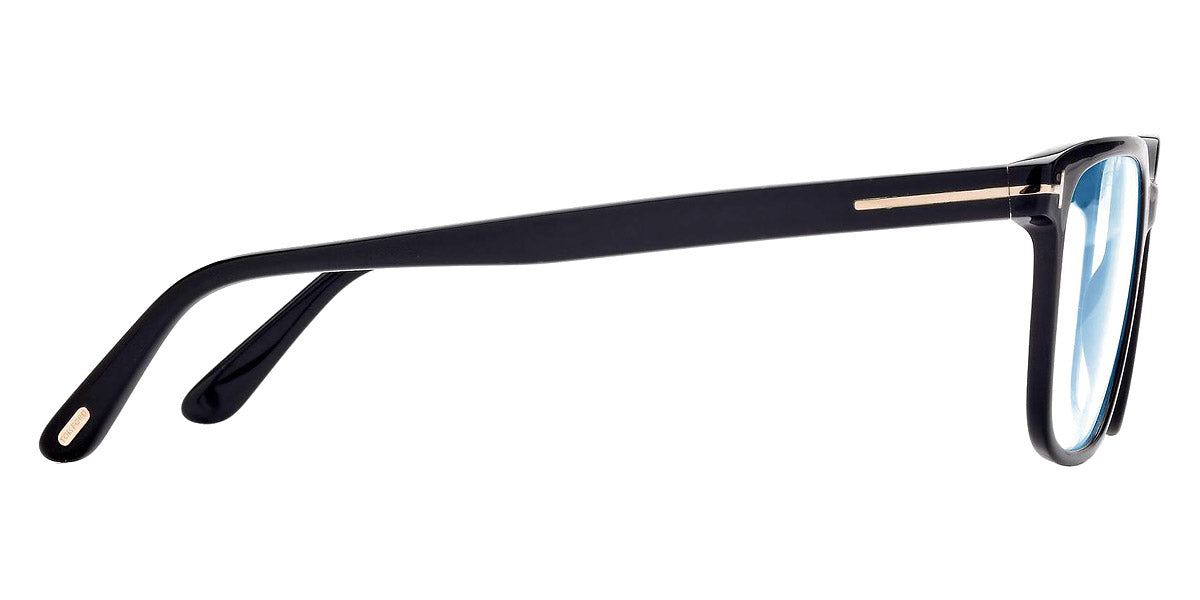 Tom Ford® FT5818-B FT5818-B 001 53 - 001 - Shiny Black t" Logo / Blue Block Lenses" Eyeglasses