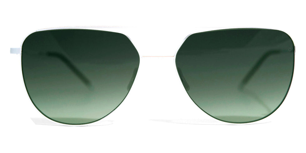 Götti® Delon GOT SU Delon WHI-G 57 - White/Gold Shiny / Forest Sunglasses