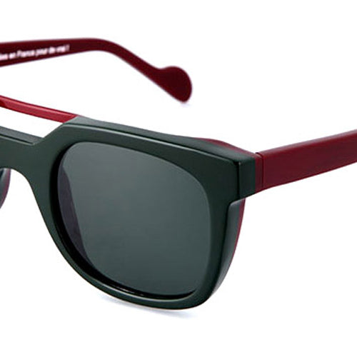 NaoNed® Greunvaen NAO Greunvaen AB3 50 - Army Green and Burgundy / Opaque Burgundy Sunglasses