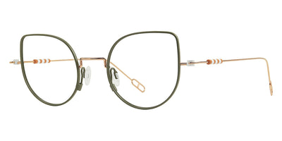 Anne & Valentin® HALONA - Green/Gold Eyeglasses