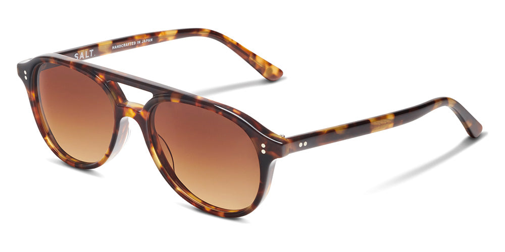 SALT.® HANCOCK SAL HANCOCK 002 52 - Antique Leaves/Polarized CR39 Brown Gradient Sunglasses
