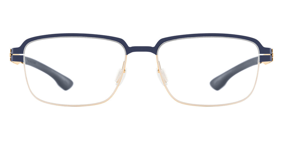 Ic! Berlin® Luan Rose Gold/Marine Blue Pop 53 Eyeglasses