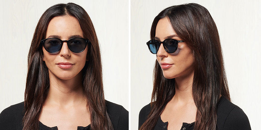 SALT.® JEFFERSON SAL JEFFERSON 001 51 - Black/Polarized Glass Denim Lens Sunglasses