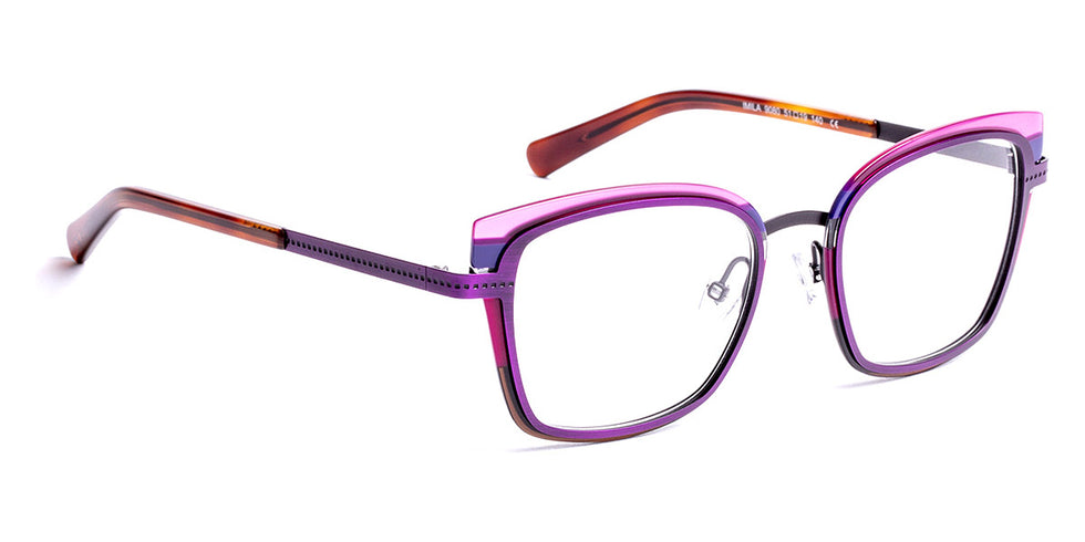 J.F. Rey® Imila JFR Imila 9080 51 - 9080 Stripes Pink/Brushed Plum Eyeglasses