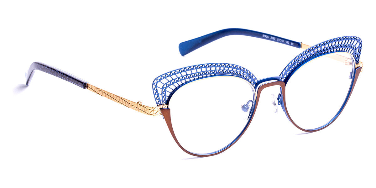 J.F. Rey® Ipala JFR Ipala 2090 51 - 2090 Brown/Blue/Gold Eyeglasses
