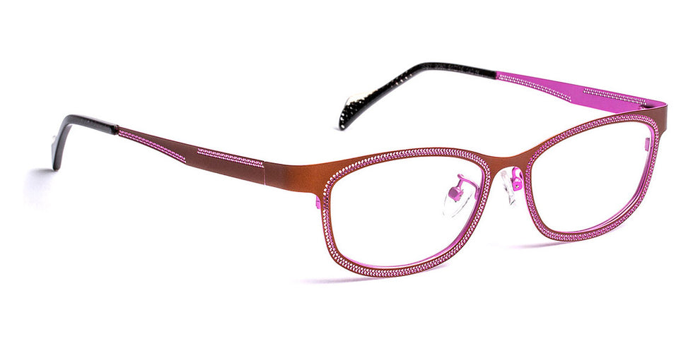 J.F. Rey® Issy JFR Issy 9080 51 - 9080 Brown/Pink Eyeglasses