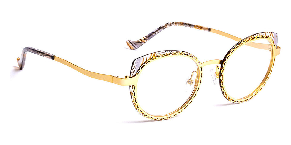 J.F. Rey® Jalapa JFR Jalapa 0050 48 - 0050 Nice Black/Shiny Gold Eyeglasses