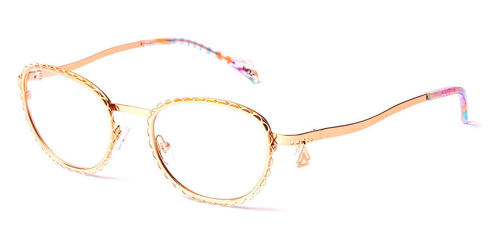 J.F. Rey® Javiera JFR Javiera 5050 49 - 5050 Pink Gold Mat/Pink Light Gold Eyeglasses