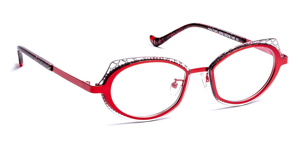 J.F. Rey® Kaily JFR Kaily 3005 50 - 3005 Red/Gray Eyeglasses