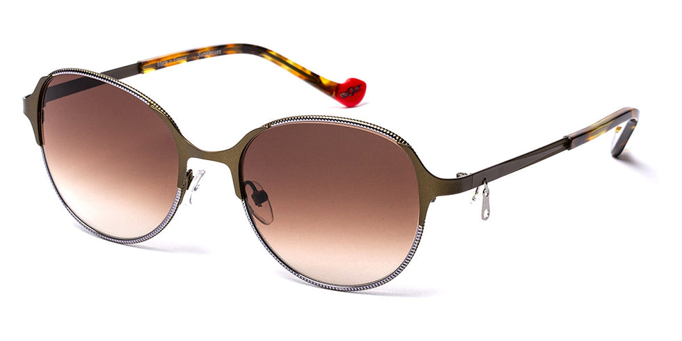 J.F. Rey® Katell Sun JFR Katell Sun 4505SOL 52 - 4505SOL Khaki/Ruthenium Sunglasses