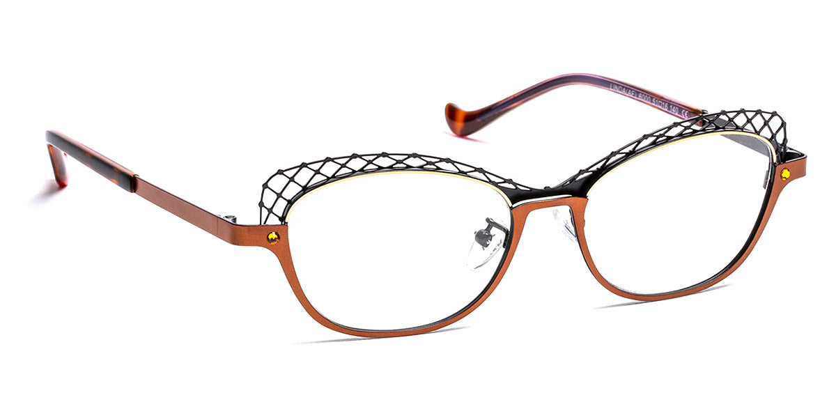 J.F. Rey® Linda JFR Linda 6000 51 - 6000 Black/Copper/Gold Eyeglasses
