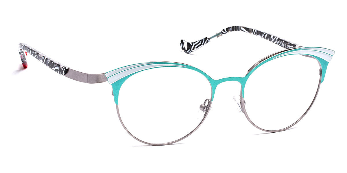 J.F. Rey® Lise JFR Lise 4010 51 - 4010 Jade/Ruthenium/White Eyeglasses